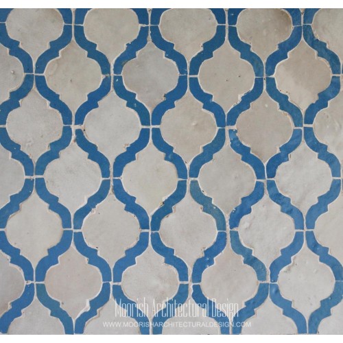 Blue Arabesque Tile 
