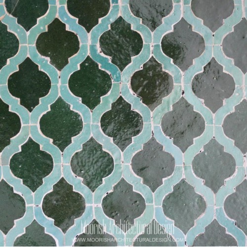 Green Arabesque Tile