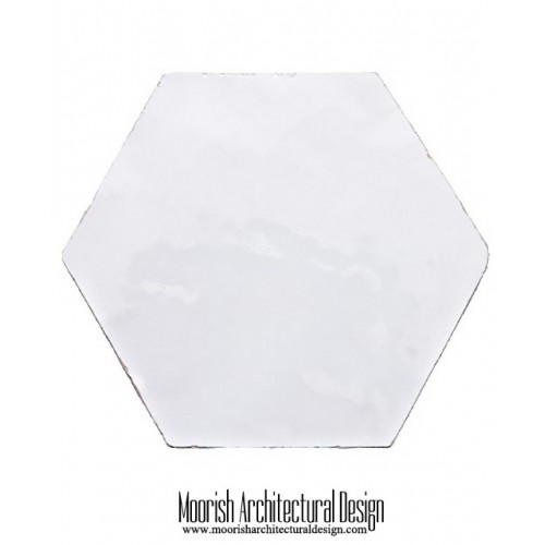 White Moroccan Hex Tile