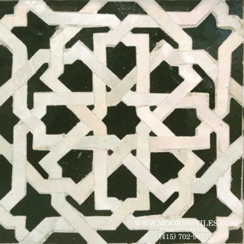 Black Moroccan Tile 