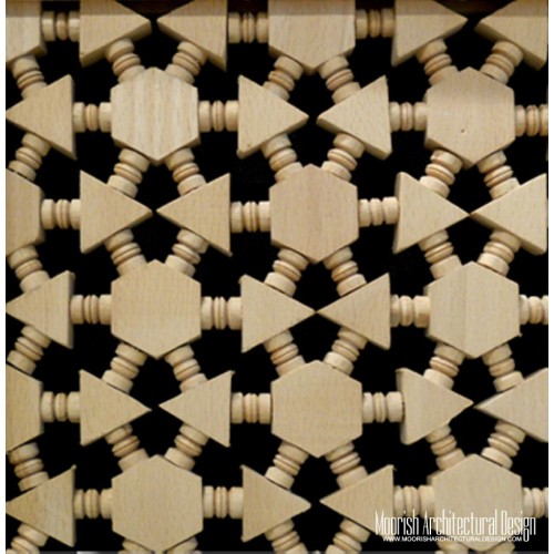 Moroccan Wood Lattice Screen Los Angeles