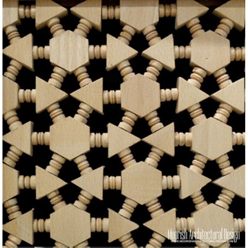 Moroccan Wood Lattice Screen Los Angeles