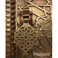 Custom Moroccan hand door knocker