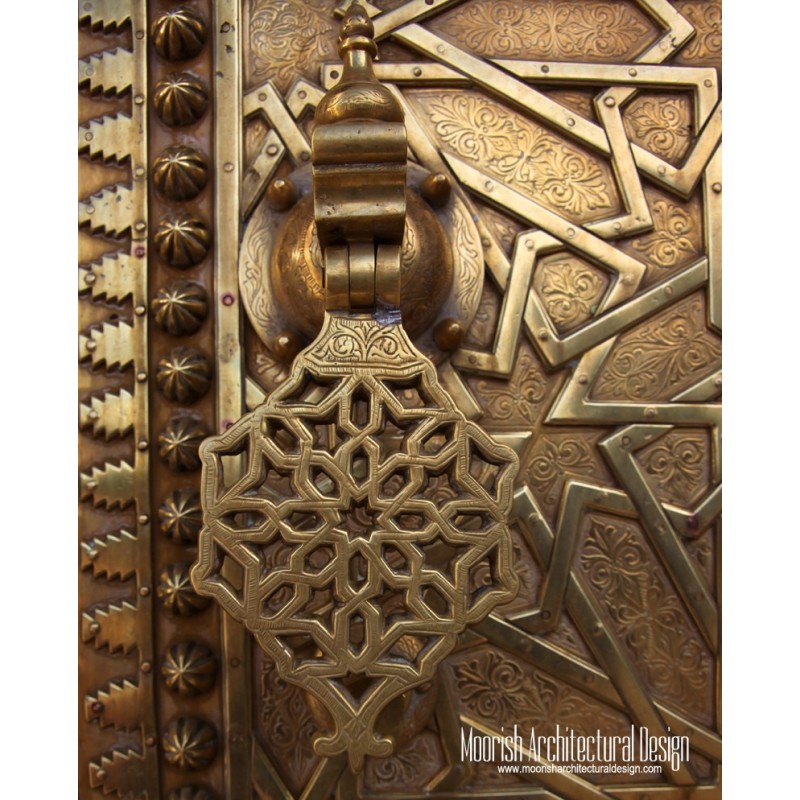 Custom Moroccan hand door knocker