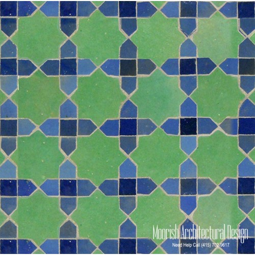 Moroccan shower wall tile