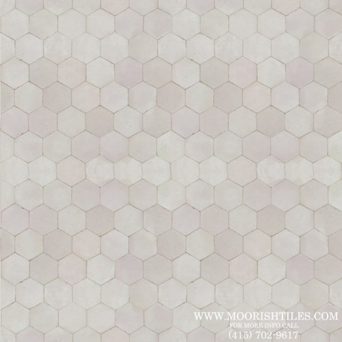 White Hexagon Tile