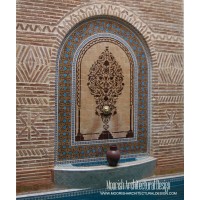 Moorish mosaic fountain 