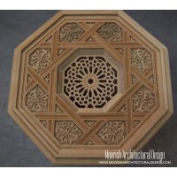 Moroccan Carved Wood Panel