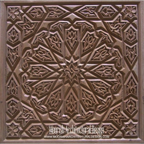 Moroccan Carved Wood Panel 02