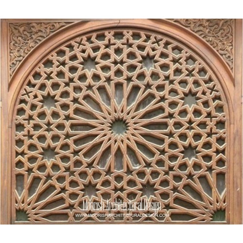 Moroccan Carved Wood Panel 04